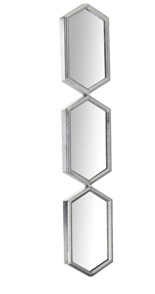 Foto 1 Adorno 3 ESPEJOS metal plata, 88cm.