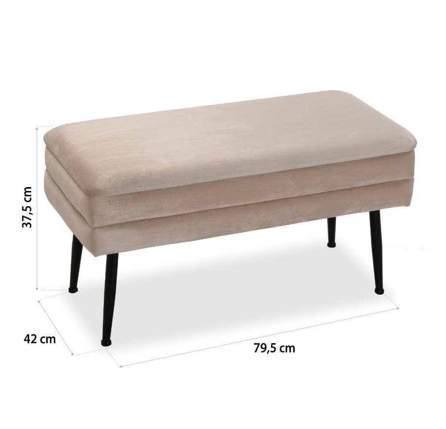 Foto 2 BANCO BEIGE, 80CMS.