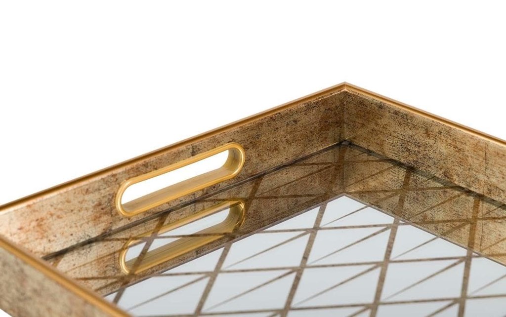 Foto 2 Bandeja ESPEJO ORO.