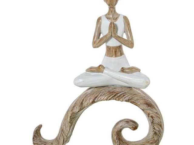 Buda en pedestal, 25 cm