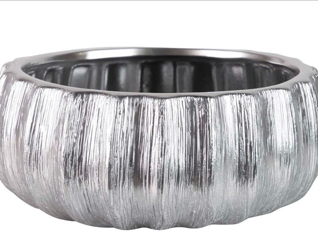 CENTRO DE CERÁMICA PLATA, 32cms.