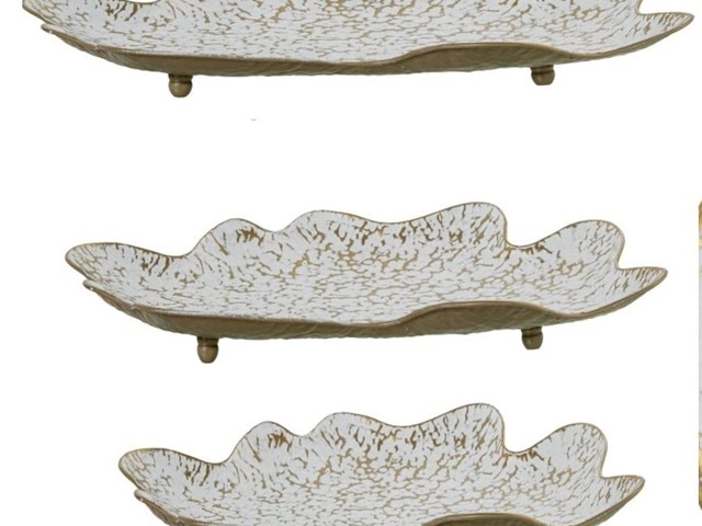 Centros de aluminio ORO Y BLANCO.