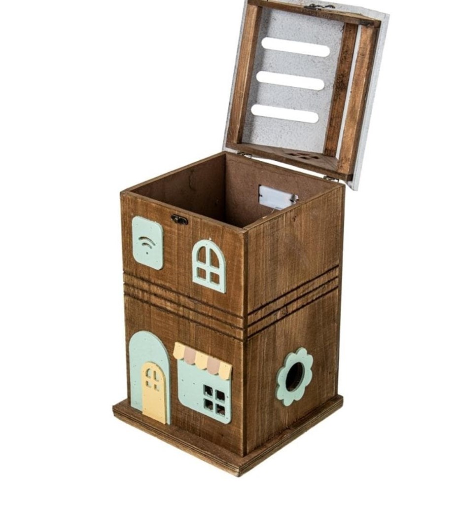 Foto 3 Conjunto de 2 FAROLES madera con LUZ, 44cm.