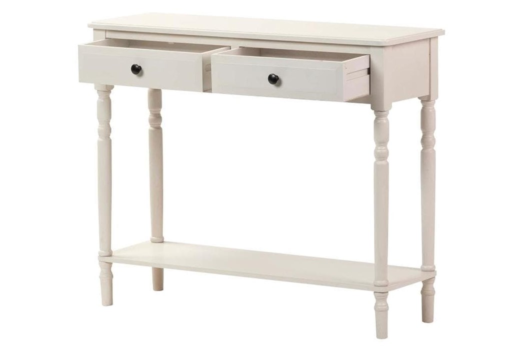 Foto 1 Consola BEIGE TIRADOR NEGRO, 90 cms.