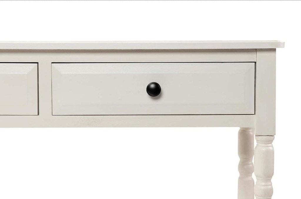 Foto 6 Consola BEIGE TIRADOR NEGRO, 90 cms.