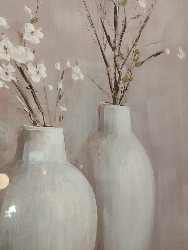Foto 3 Cuadros  JARRONES BLANCOS, 80x100