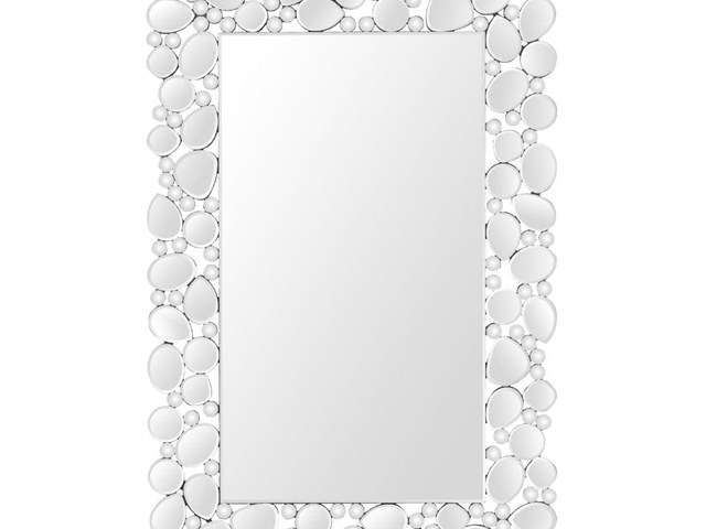 ESPEJO DE CRISTAL CÍRCULOS, 120cm.