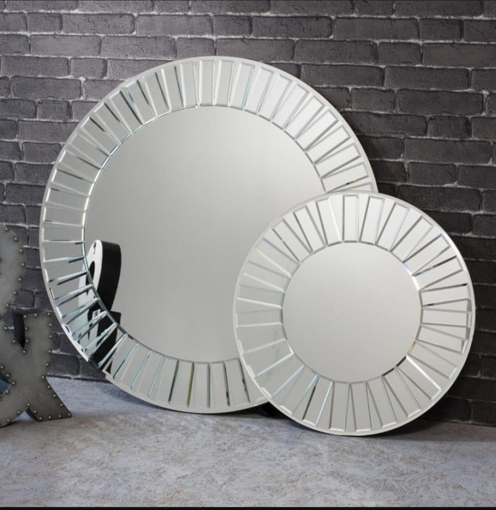 Foto 4 ESPEJO DE CRISTAL MÚLTIPLE, 60cms.