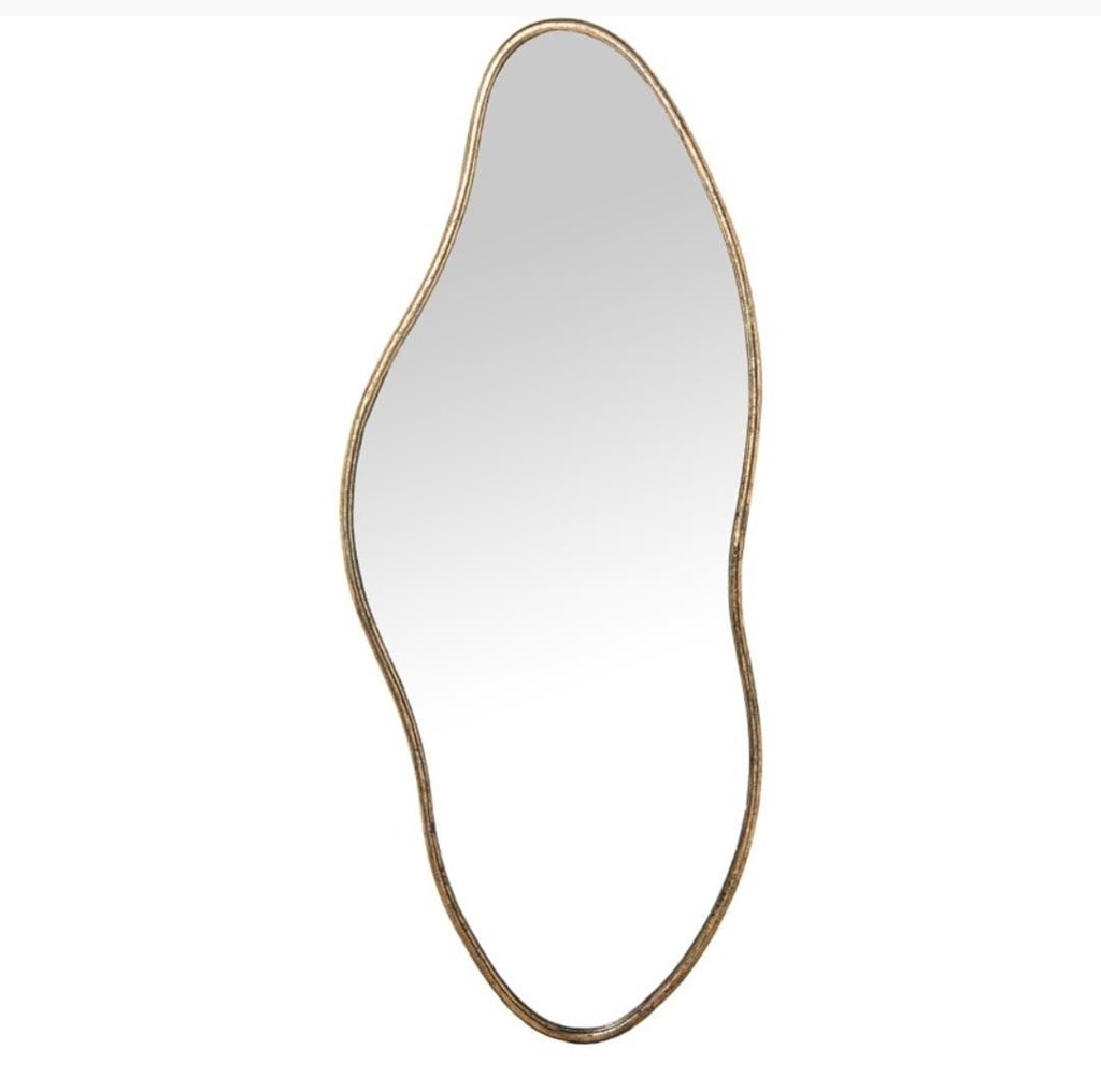 Foto 2 Espejo de metal DORADO, 110x45.