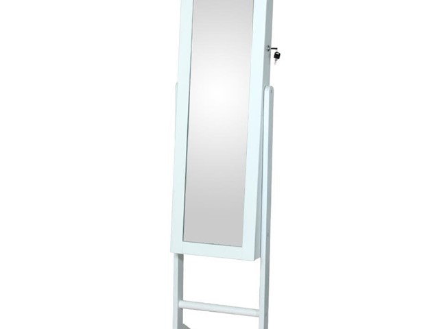 ESPEJO JOYERO BLANCO, 153cms.