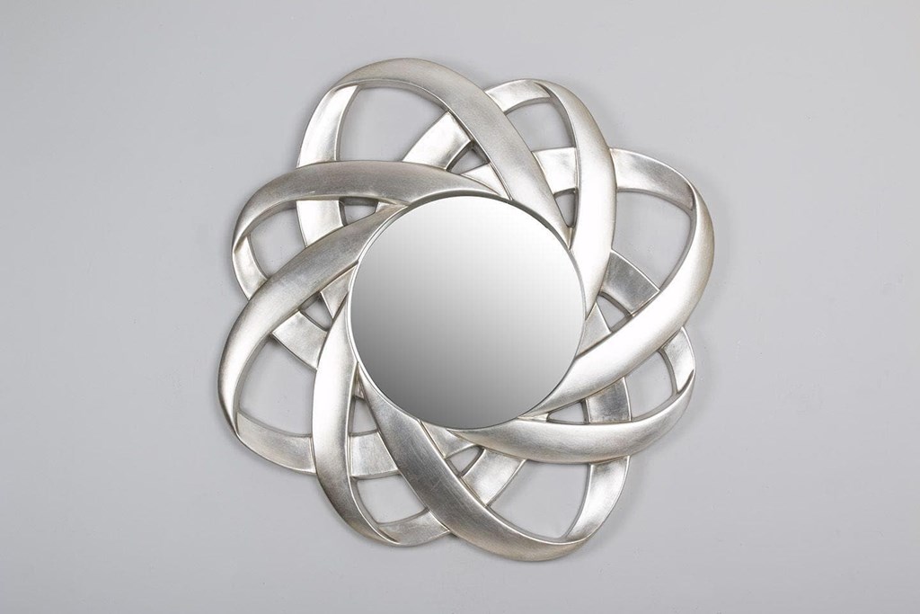 Foto 2 Espejo RESINA LAZOS PLATA, 91cm.