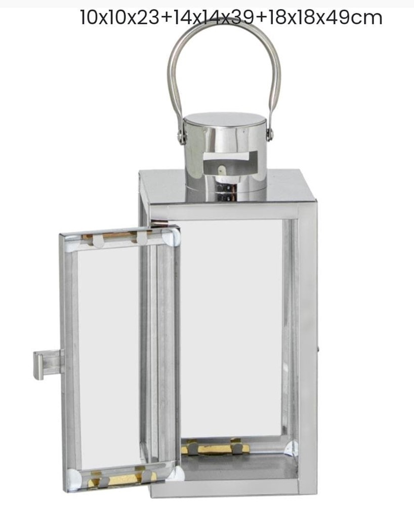 Foto 1 FAROL METAL CROMADO, 39cms.