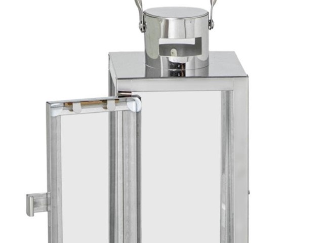 FAROL METAL CROMADO, 39cms.