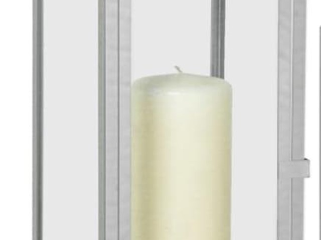 FAROL METAL CROMADO, 49cm.
