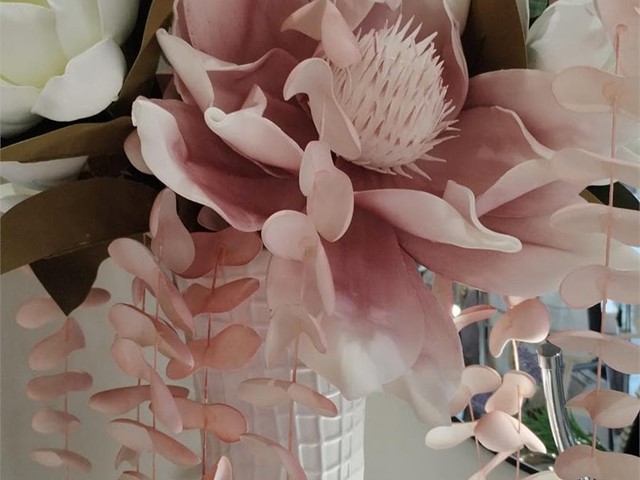 FLOR FOAM ROSA, 75cms.