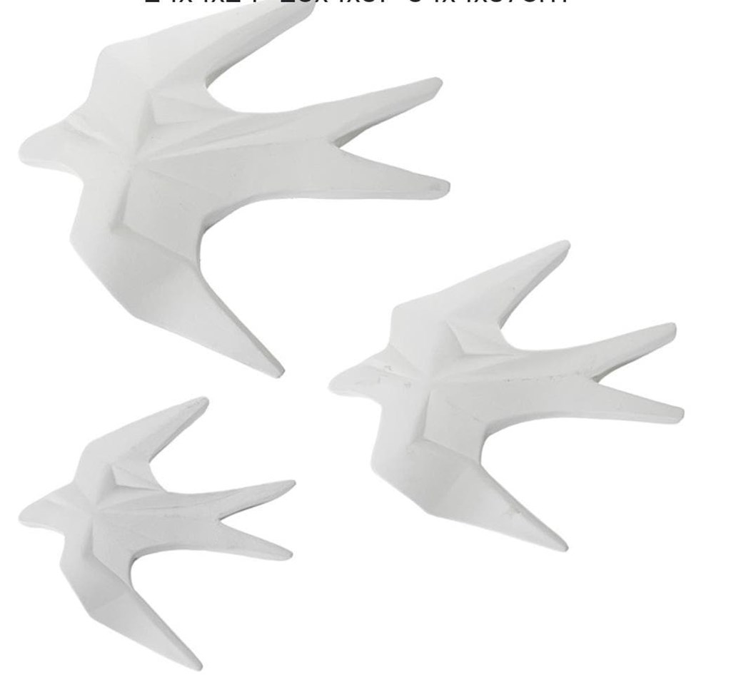 Foto 3 GOLONDRINAS BLANCAS, 37cm.