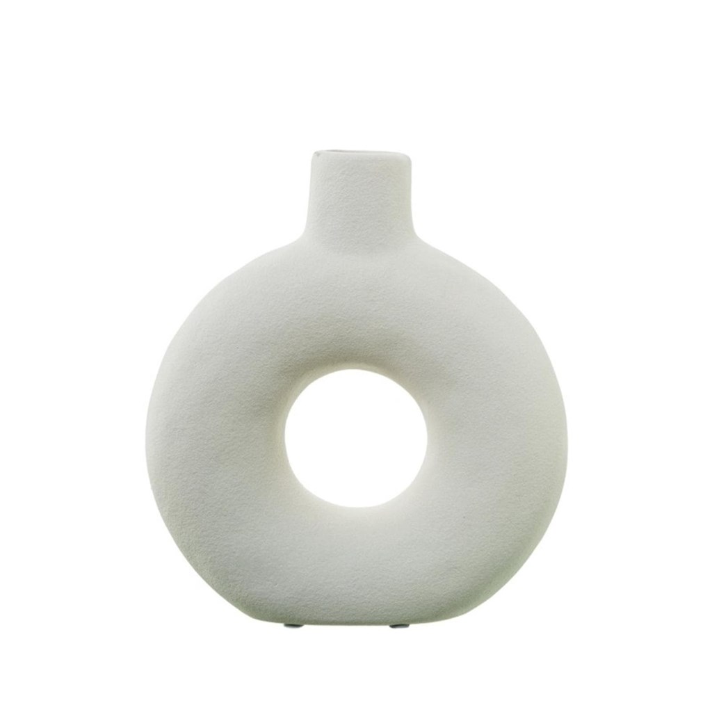 Foto 1 Jarrón de cerámica AGUJERO BLANCO, 23cms.