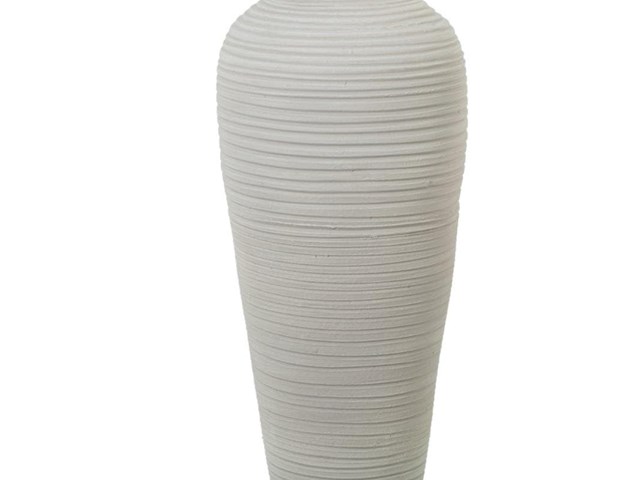 Jarrón de CERÁMICA ONDULADO, 80 cms.