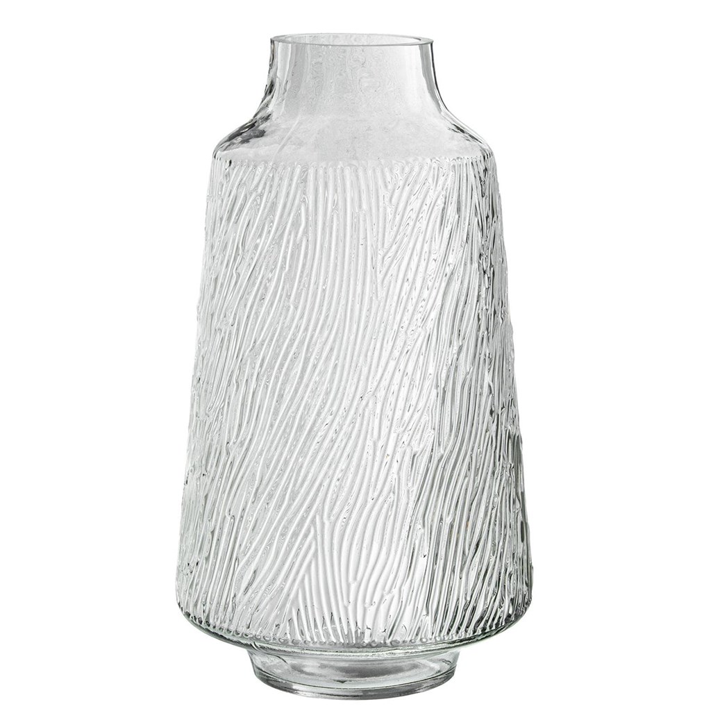 Foto 1 Jarrón de CRISTAL ESTRIADO, 30cms.