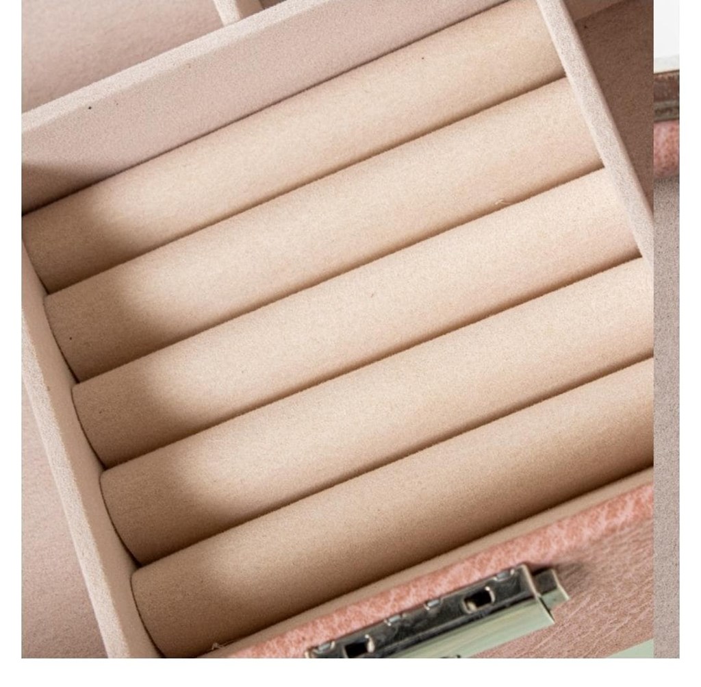 Foto 3 Joyero polipiel rosa c/ espejo