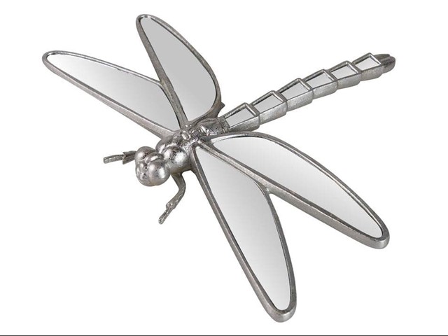 LIBÉLULA plata, 32cm.