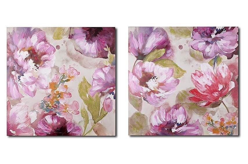 Foto 1 Lienzos FLORES MALVAS, 60x60.