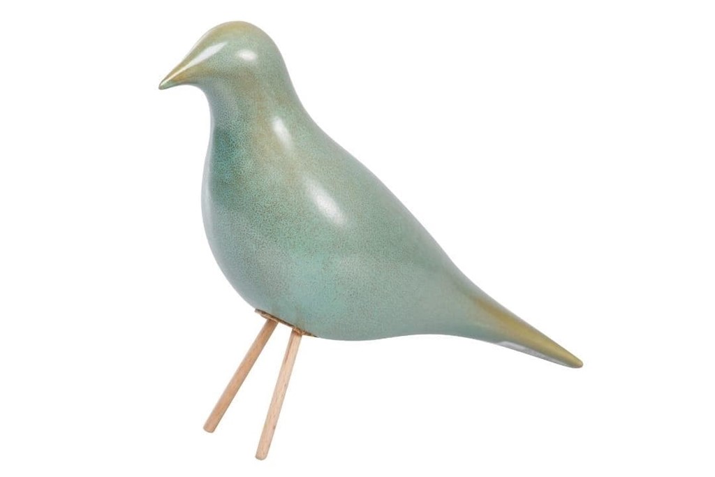 Foto 1 PÁJARO CERÁMICA TURQUESA.