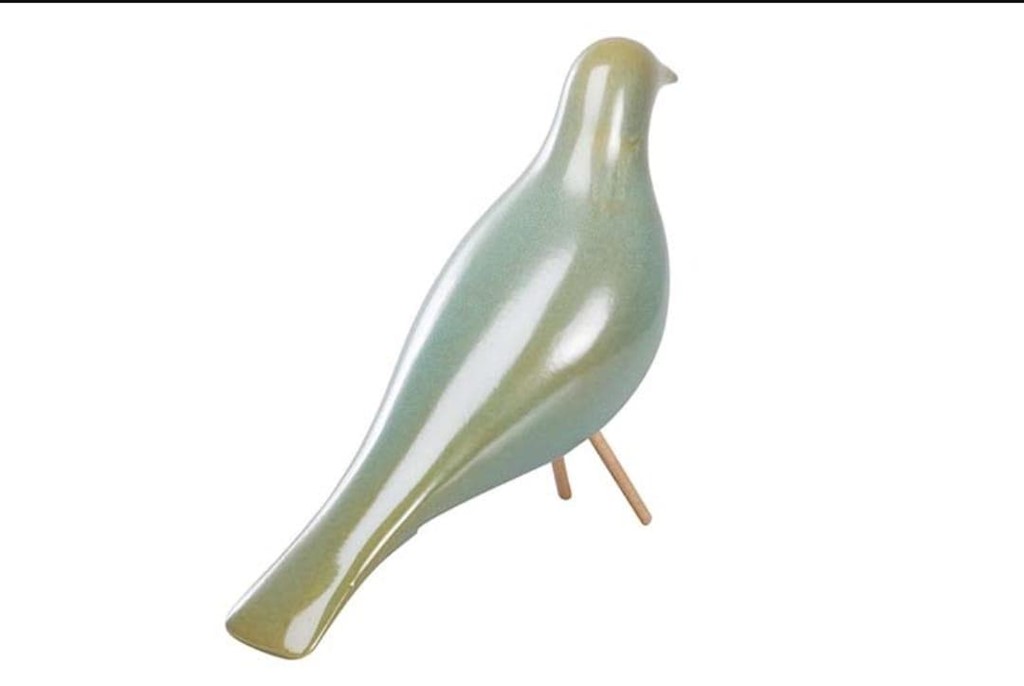 Foto 3 PÁJARO CERÁMICA TURQUESA.