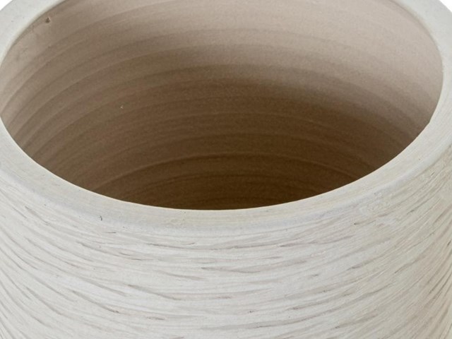 Paragüero de cerámica BLANCO MATE, 48cm.