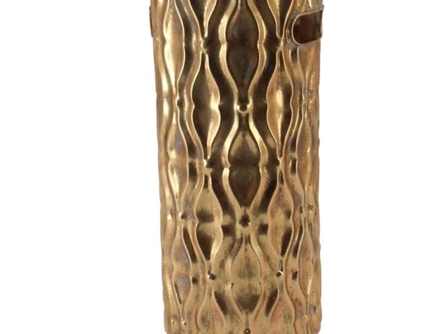 Paragüero de metal DORADO.