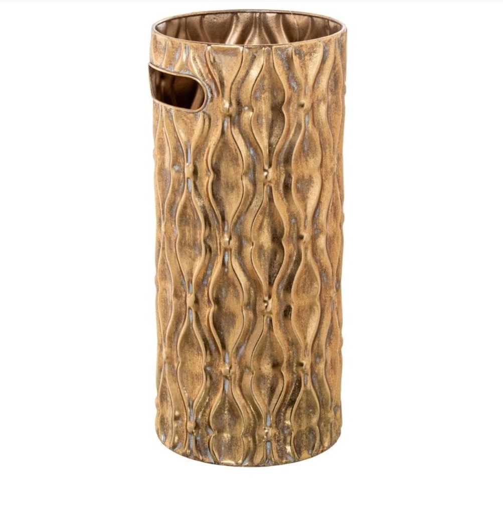 Foto 2 Paragüero de metal DORADO.