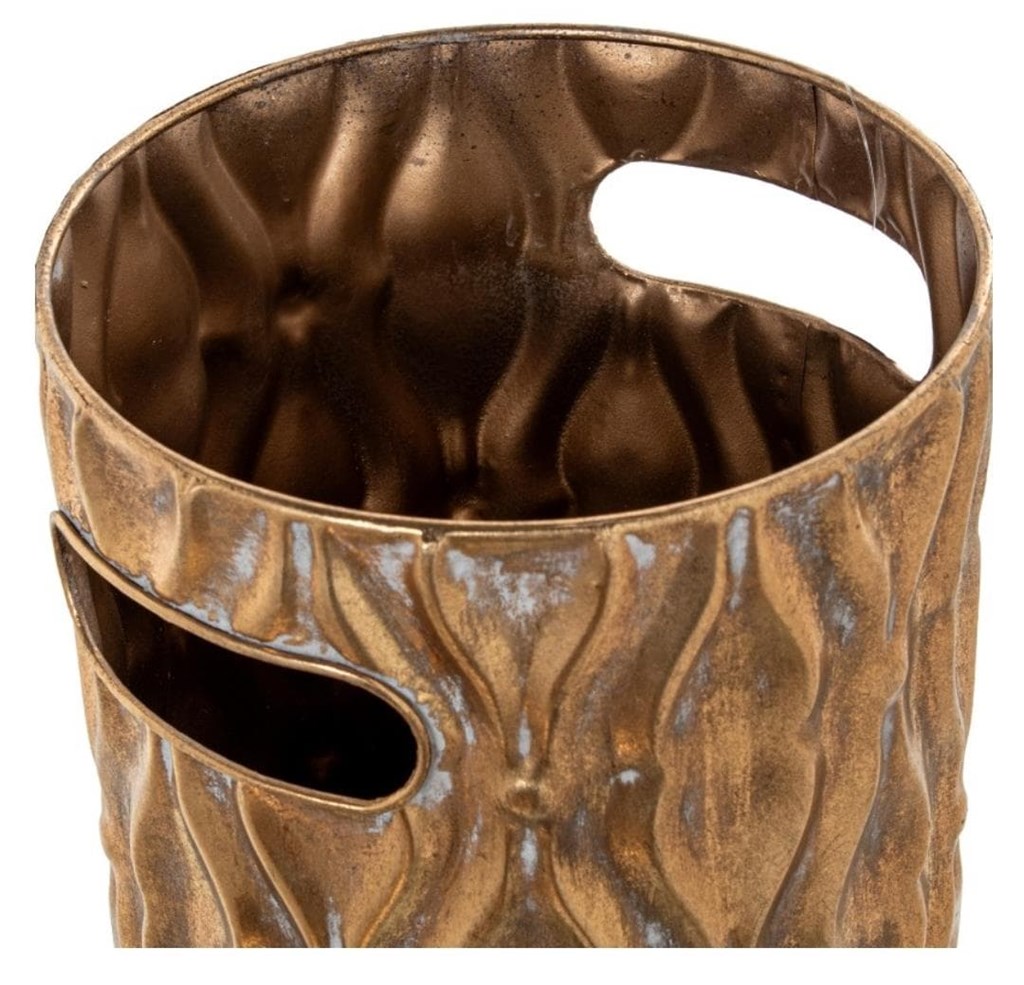 Foto 3 Paragüero de metal DORADO.