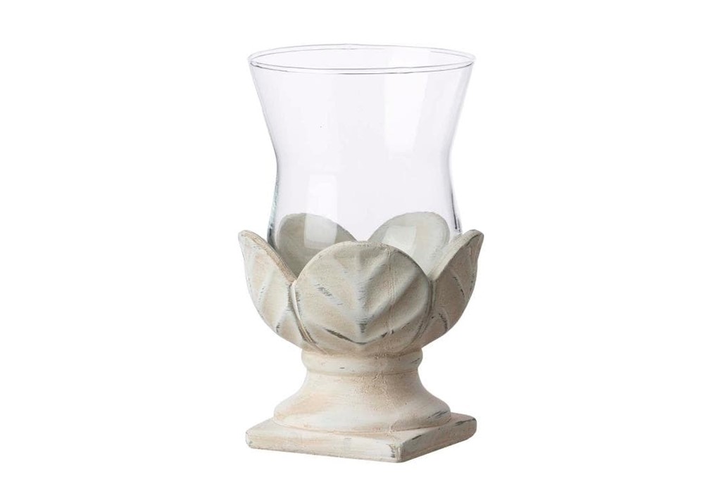 Foto 8 Portavelas CERAMICO Y CRISTAL, 20cms.