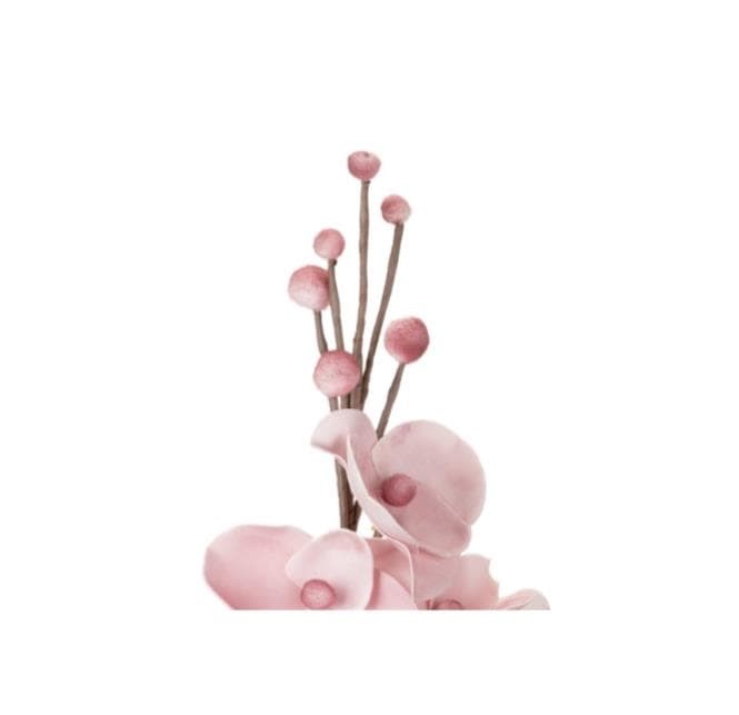 Foto 3 Rama con flores rosa, 95cms.