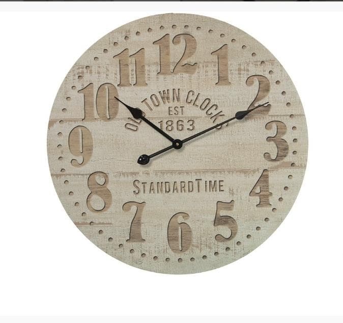 Foto 1 Reloj de pared madera, 60cms.