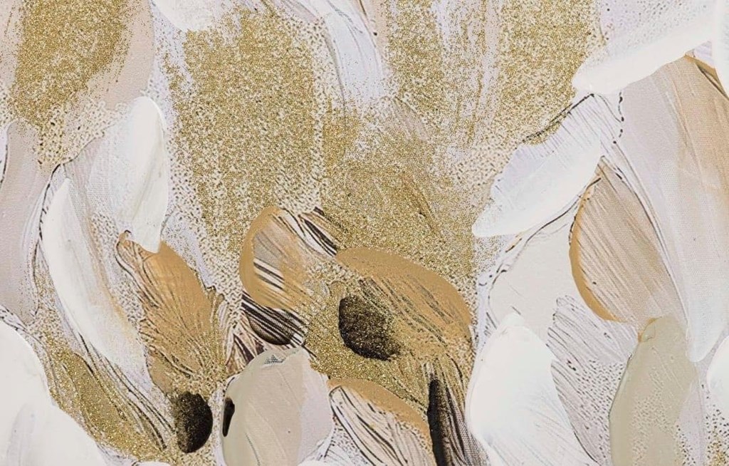 Foto 3 Set de 2 Cuadros FLORES ABSTRACTAS, 80x80